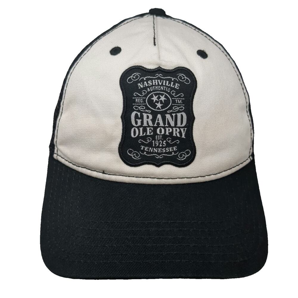 Sportiqe Trucker Hat Black One Size Nashville Grand Ole Opry Tennessee Snapback